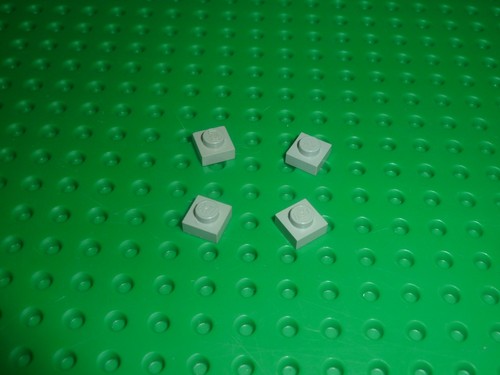 Lego piatto 1x1 oldgray - lego,