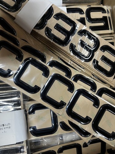 Cifre targa metro gel - gel, nero